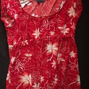 Red Seventeen Maternity Shirt